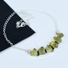 Natural Raw Lemon Topaz Necklace In 925 Sterling Silver Handmade Gemstone Jewelry Perfect Gift for Her Boho Statement Necklace For Gifts Ideas