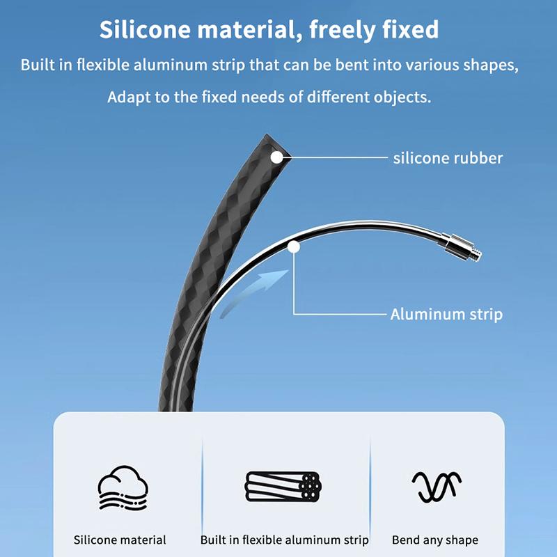 Мягкий держатель для спортивной камеры для Dji Action3/4/5Pro для Insta360 Go 3S/X4 Mini Portable Action Camera Bracket Vlog Tripod