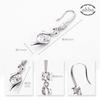 aliba Metal Hypoallergenic Birthday Silver 925 Women's Earrings, Popular, Women's Accessories, Gift, Anniversary,