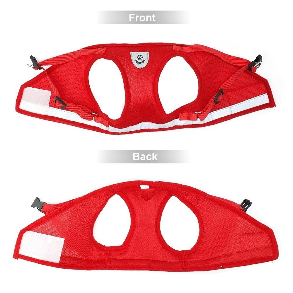 Мягкая сетчатая шлейка - жилет с поводком для домашних животных