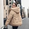 Women's Autumn and Winter Bread Coat New Short Style Autumn and Winter Hooded Loose Thickened Warm Casual Coat Cotton Coat Trend
