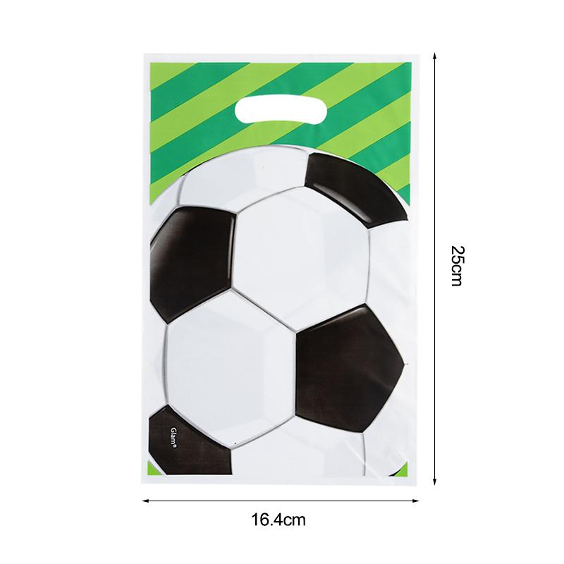 10/20/30pcs Football Theme Party Favors Candy Bags Soccer Gift Packaging Treat Bag Boy Kids Birthday Party Decoration Supplies