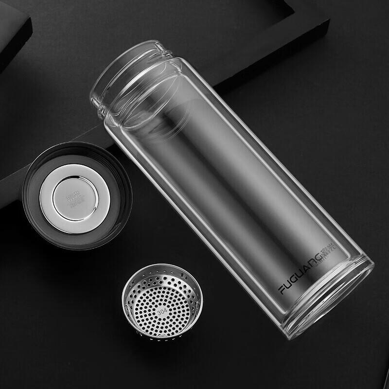 Fuguang Shangming Double-Layer Glass Tea Infuser 400ML