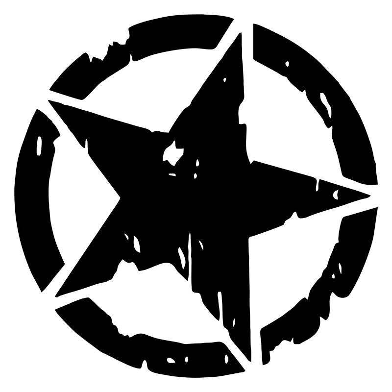 12X12CM Изысканные и милые наклейки на автомобиль 3 цвета Звезда Графические наклейки на мотоцикл Виниловые наклейки для автомобиля