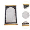 Muslim Prayer Rug Carpet Unique Nonslip Thick Ornament Cushion Mat Floormat for Travel