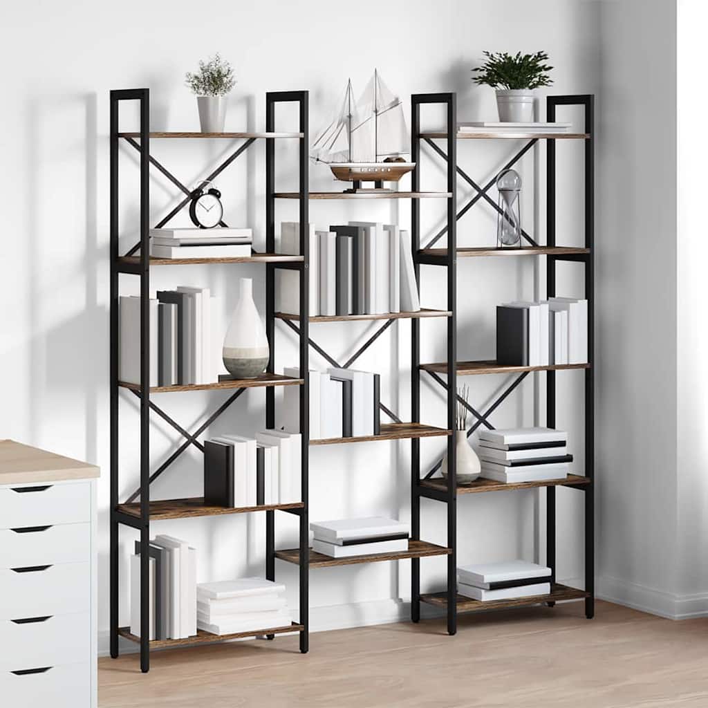 Bookshelf Sonoma Oak 156 x 25 x 167 cm Particleboard
