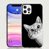 Чехол для телефона с рисунком милого котенка в стиле мультфильма Для iPhone 17 Air 16 15 Plus 11 14 Pro Max 13 Mini 12 7 8 + SE Художественный рисунок Индивидуальная обложка 1