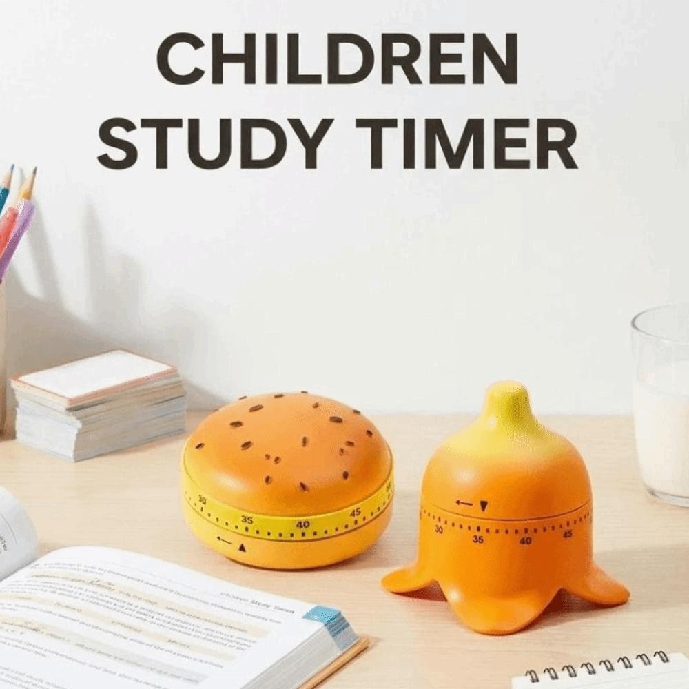 60 Minutes Countdown Alarm Clock Cartoon Mechanical Timer Children Study Timer Kids/Adult