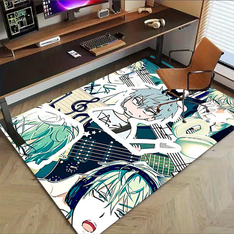 Music Emotions Carpet For Playroom Bedroom Living Room Sofa Home Decorkids Game Area Rug Nonslip Floor Mat