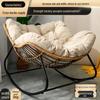 Плетеное кресло-качалка «Птичье гнездо»: Ленивое двуместное кресло для балкона и отдыха