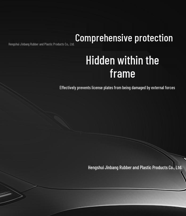 Совместимая рамка номерного знака для Tesla Model 3/Y/L - Полная защита, издание 2025 года.