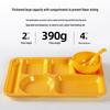 Durable Melamine 6-Compartment Canteen Tray