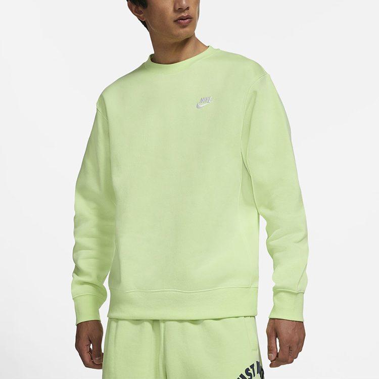 Nike Sweatshirts Men's Green Crew Neck Moderate Regular BV2663-383