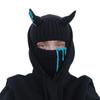 Хэллоуин Шапка Вязаная Кроличьи Уши Ветрозащитная Маска для Лица Реквизит для Вечеринки Сохраняет Тепло Обычный