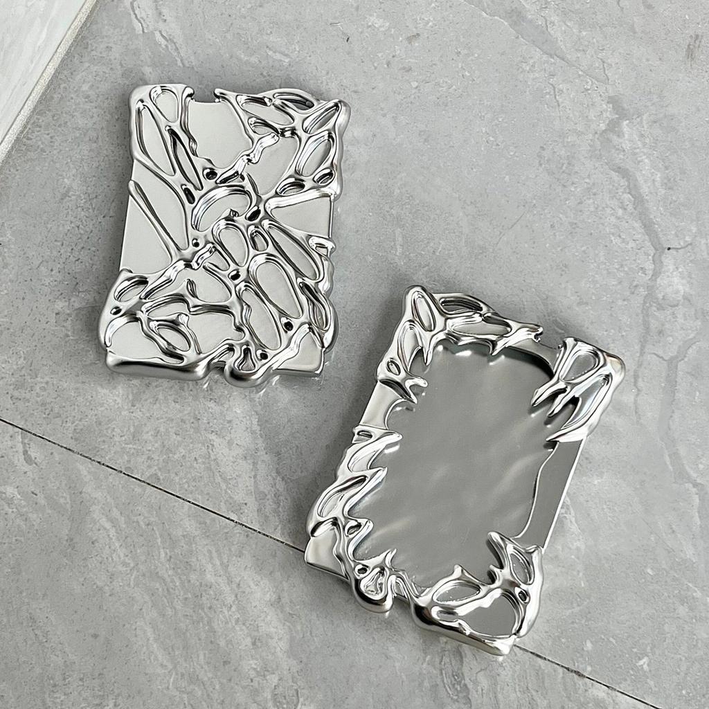 Original Electroplate Plasitic Frame Kpop Photo Binder Creative Idol Photo Card Holder for 3 Inch Card