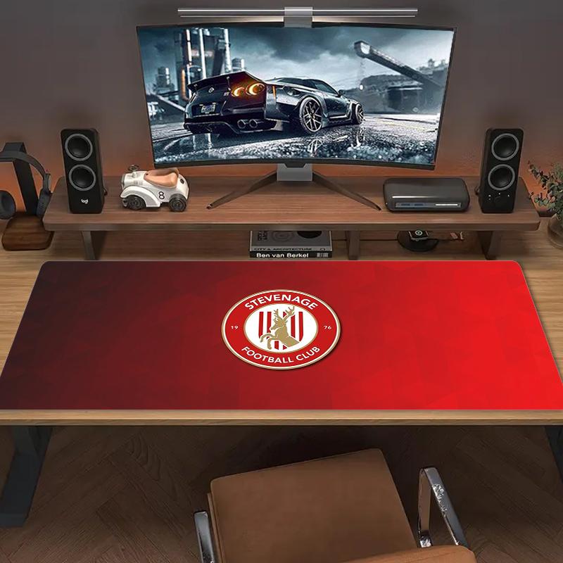 Stevenage Borough F Mouse Pad Large Gaming Table Cushion Nonslip Laptop Tablet Big Mousepad Xxl Mat Mini Pc Playmat With Lock Edge