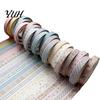 Subtle Border Washi Tape 20 Rolls Vintage Set, Retro Patterns Decorative Masking Tapes Tone for Arts, DIY Crafts, Journals, Planners, Scrapbook, Card