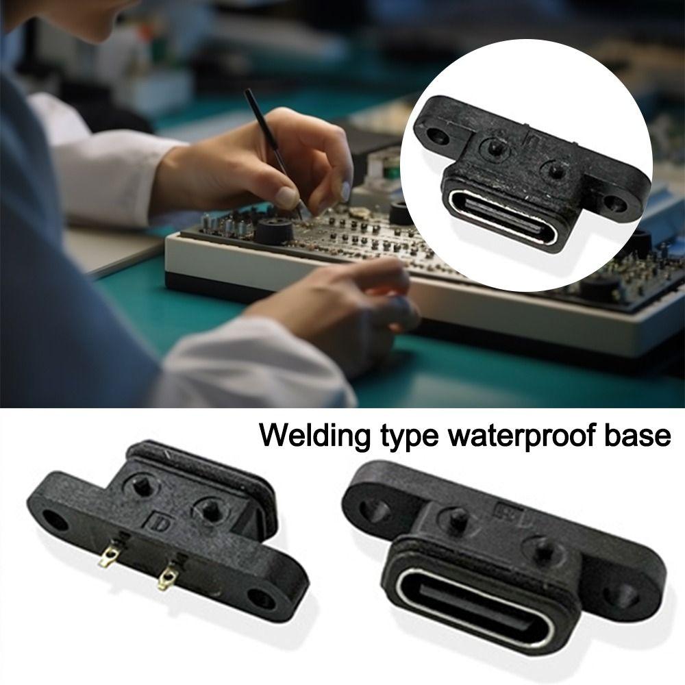 Type-C TYPE C 2Pin Female USB C Socket Водонепроницаемый Водонепроницаемый Female Plug USB Connector
