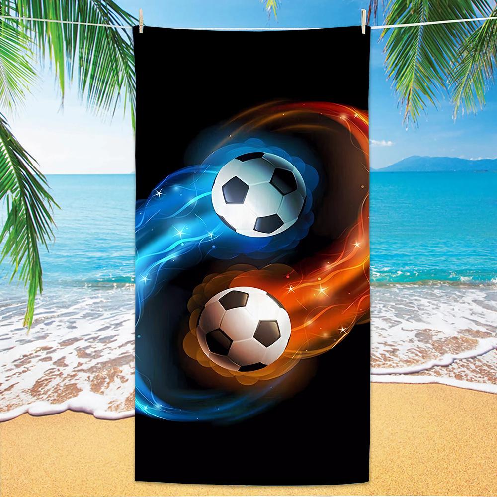 New Football Beach Towel World Cup Theme Microfiber Beach Towel Adult Large Beach Towel