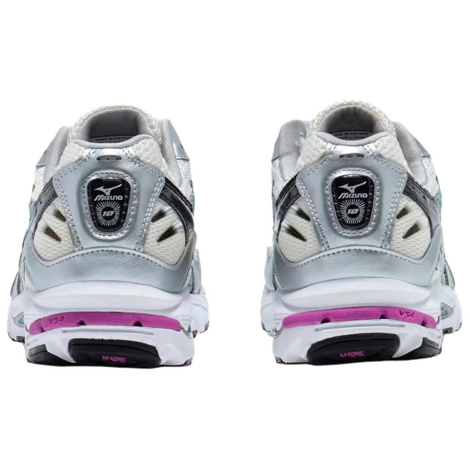 Mizuno Wave Rider 10 Удобные Прочные Сбалансированные Повседневные Беговые Кроссовки Унисекс Белые Серые Черные D1GA210418