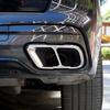 2PCS Stainless Steel Car Tail Throat Frame Cover Exhaust Pipe Decoration Auto Exterior Accessories For BMW X5 G05 X7 G07