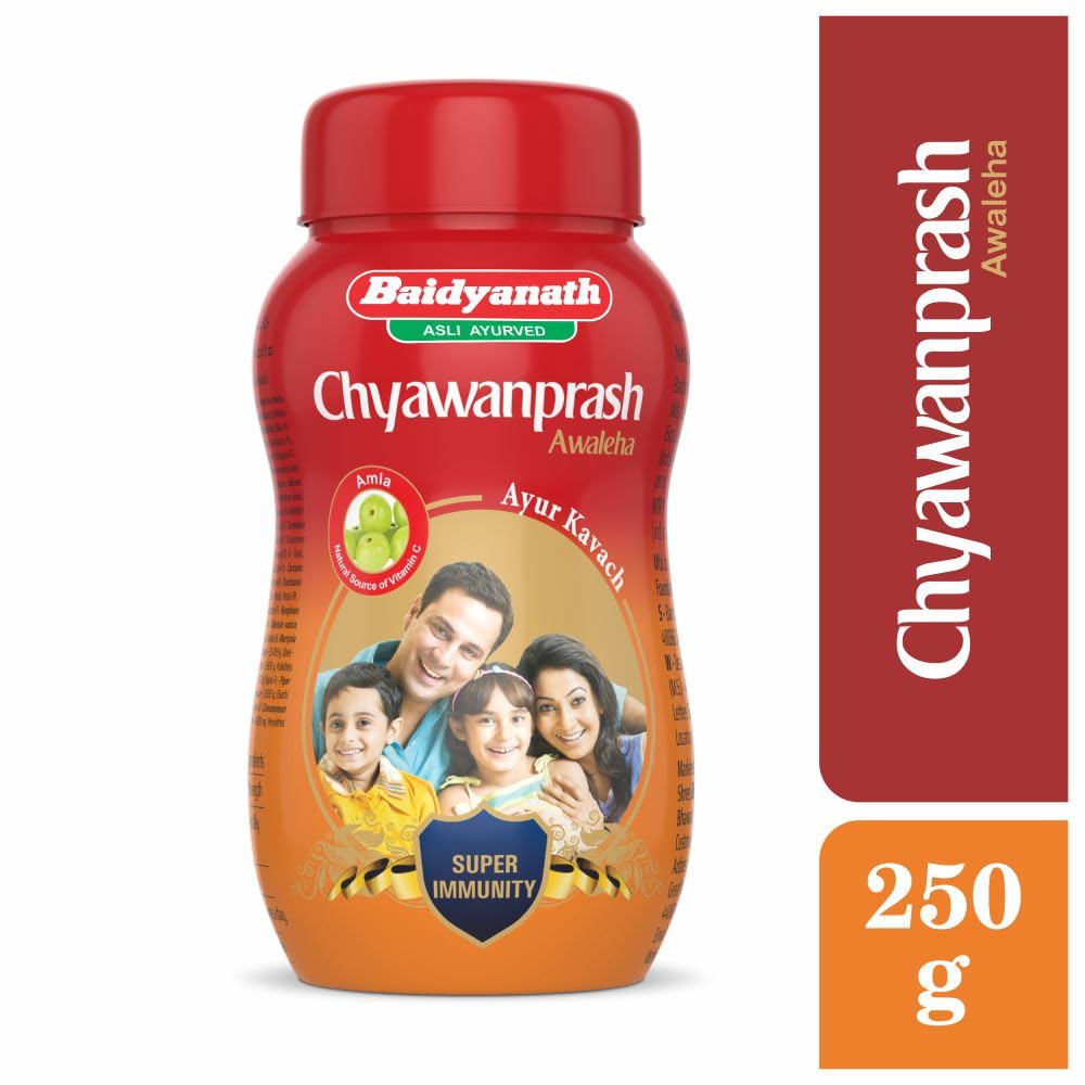 Baidyanath Чаванпраш Специальный 250 г | Растительный иммуностимулятор с чистым гхи и амлой | Поддержка ежедневной энергии и хорошего самочувствия для всех возрастов