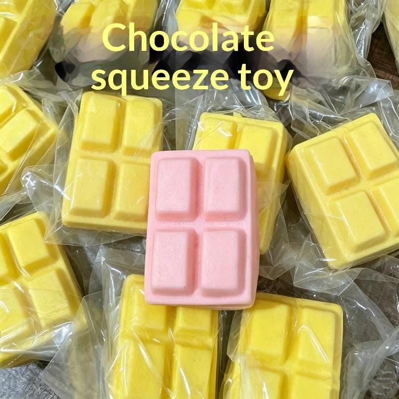 Chocolate Squeeze Toy Fidget Stress Relief Pinch Hand Fidget Soft Slow Rising Relax Tool