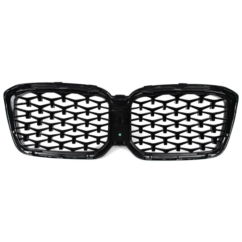 Diamond Look Front Bumper Kidney Grille for BMW X3 G01 X4 G02 2022 2023 2024 M40i sDrive20i M Sport Center Grilles Mesh