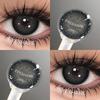 Eyeshare 1 Pair Serbia Contact Lenses for Eyes Gray Pupils Natural Big Black Eyes Contacts Beauty Makeup Soft Cosmetics