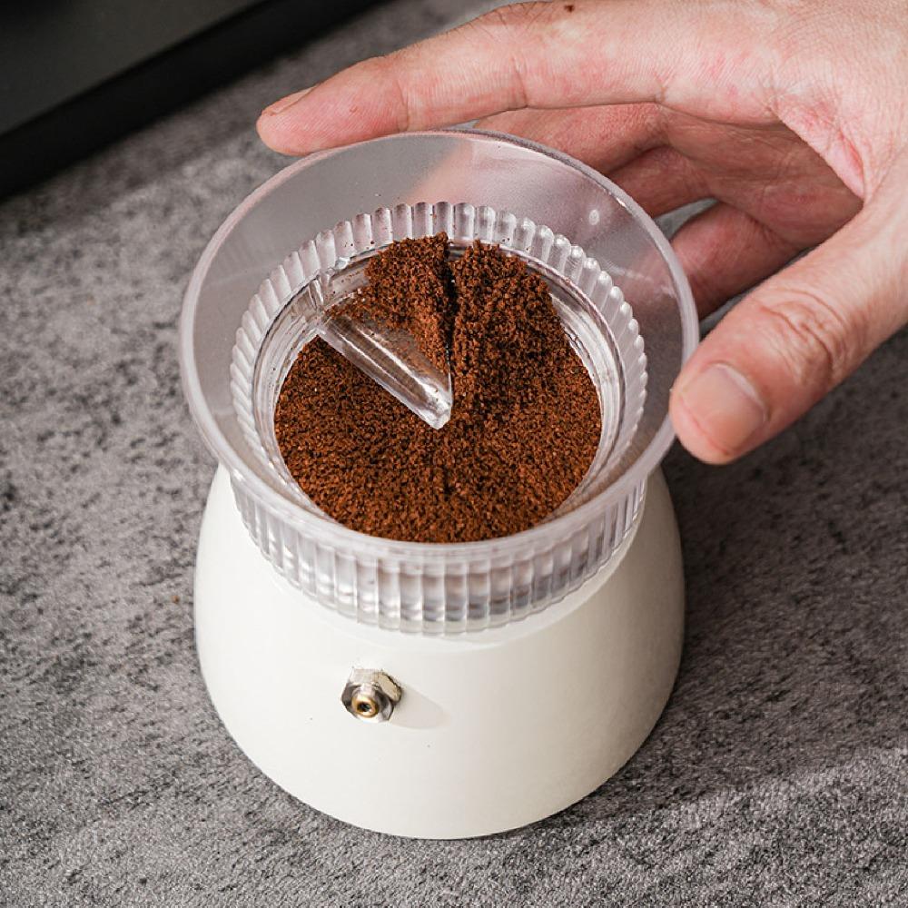 Transparent/Black Moka Coffee Distributor Powder Distribution Tool Stovetop Coffee Making