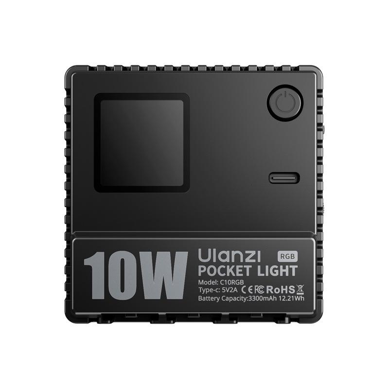 Ulanzi C10 RGB карманный свет: Светодиодный источник света для прямых трансляций и видео с двухцветной температурой.