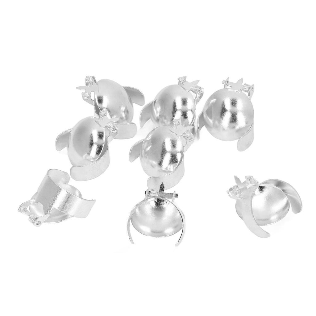 8 шт. Автоматический гаситель свечей, украшение на свечи, металлический зажим, фитиль, пламя, гаситель свечей, серебро