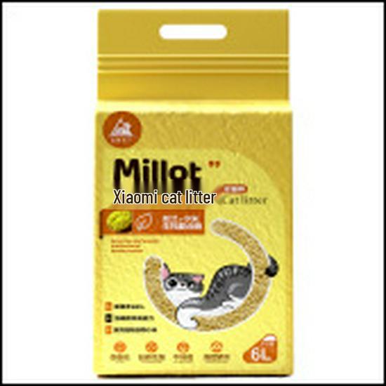 Xiaomi Tofu Cat Litter: Dust-Free, Clumping, Flushable, Small Particles.
