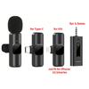 2.4G Wireless Lavalier Microphone Noise Cancelling Audio Video Recording For iPhone/iPad/Android/Xiaomi/Samsung Live Game Mic