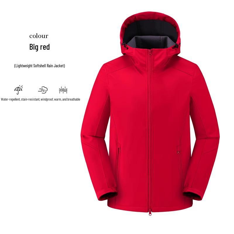 High-End Custom Logo Soft Shell Windbreaker Jacket for Company Employees