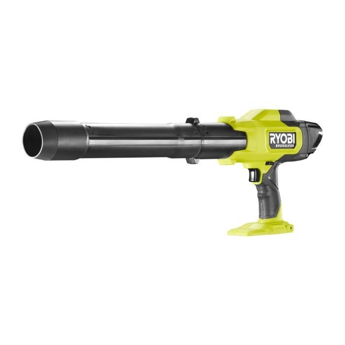 Souffleur ultra compact - RYOBI - 18 V - Brushless - Vitesse max. 241,5 km/h - Débit air max. : 6,51 m³/min - Vendu sans batterie