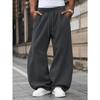 Men S American Vintage Drawstring Wide Leg Casual Trousers