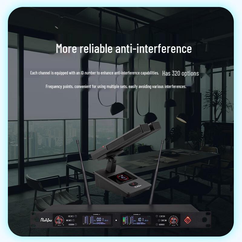 Runpu Wireless Conference Gooseneck Microphone System (CN version)