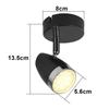 Spot de plafond - NETTLIFE - 1 ampoule - Orientable 350° - LED 4W - Noir