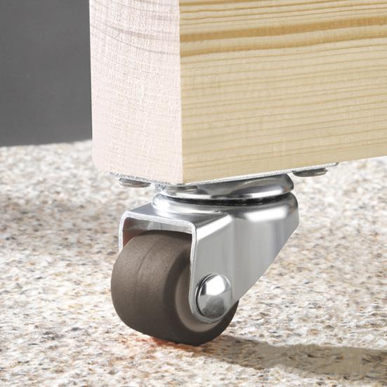 0,5-дюймовые мебельные ролики универсальные маленькие поворотные пластинчатые ролики для тележек мебель детская кровать кухонный шкаф стол