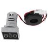 Digital Current Meter Matte Panel Ammeter Signal Indicator Light AC 220V AD16?22FSA