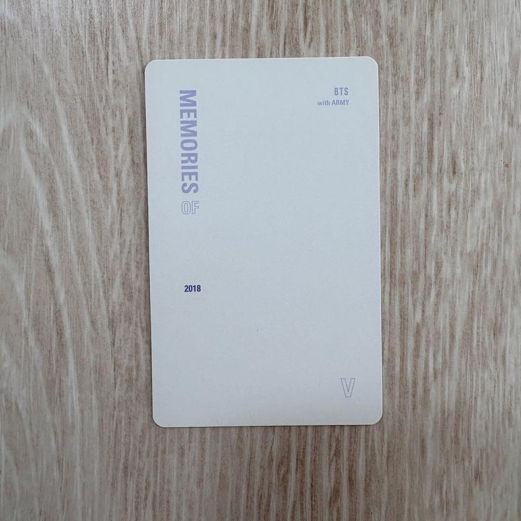 [Б/У] Ra-75 BTS Bangtan Boys MEMORIES 2018 Фотокарточка V (Тэхён)