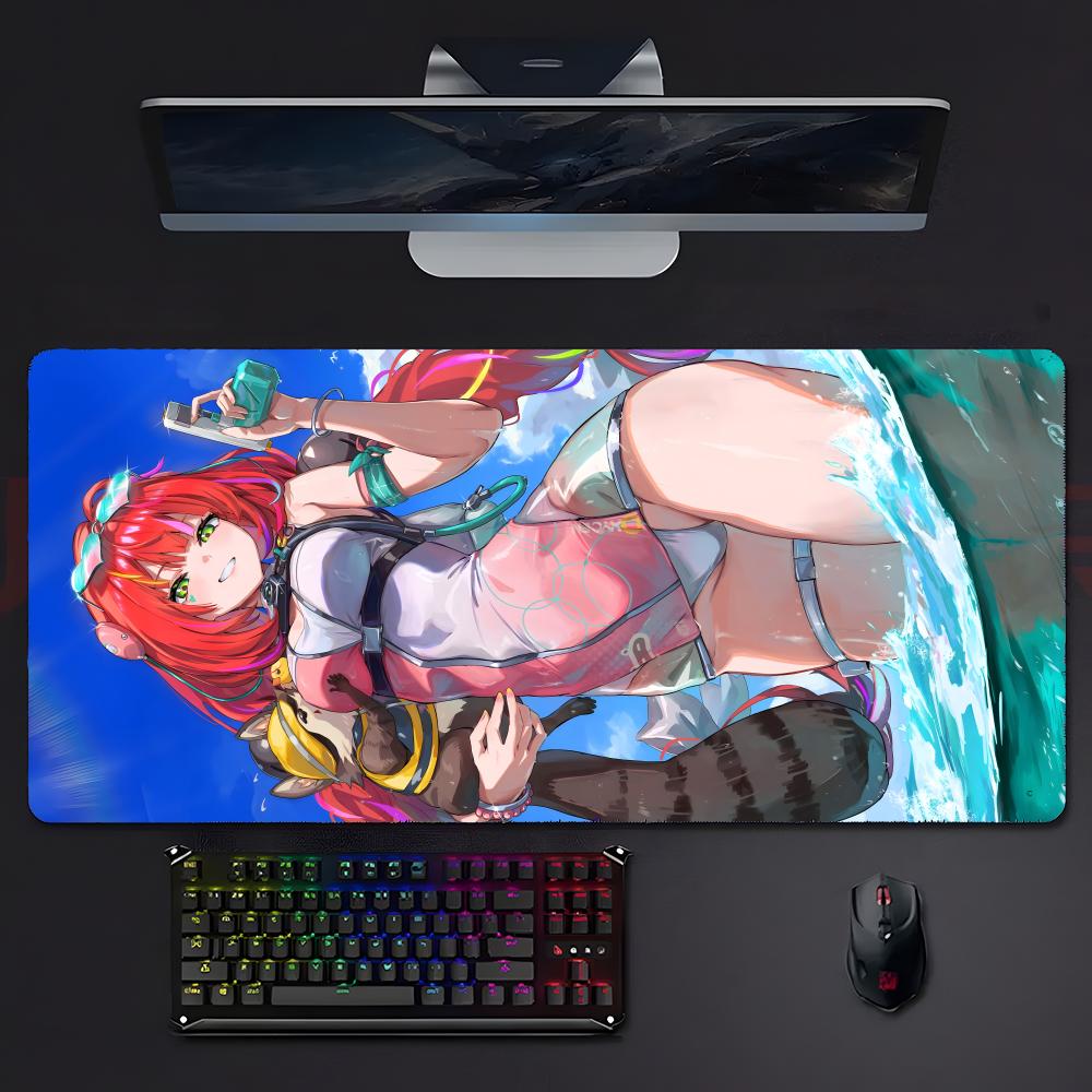 Virtual Idol Charming HHoushou MMarine Mouse Pad Large Gaming Mousepad with Stitched Edges Thickened Desk Mat PC