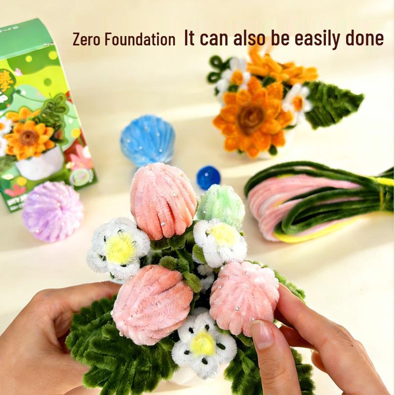 Mr. Toy Twist Stick DIY Plant Ornament Kit - Children's Handmade Birthday Gift