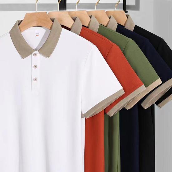 Unisex Waiter Waiteress Uniform Button Lapel Solid Color Short Sleeves Breathable Soft Coffee House Hotel Dinner Food Serving Top