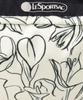 Pouch SQUARE Sketch Floral Ivory [LeSportsac] [Official] COSMETIC/6701