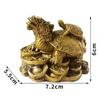YISHUI Business Prosperity Dragon Черепаха из меди Бонус увеличивает удачу (Включено в стоимость)