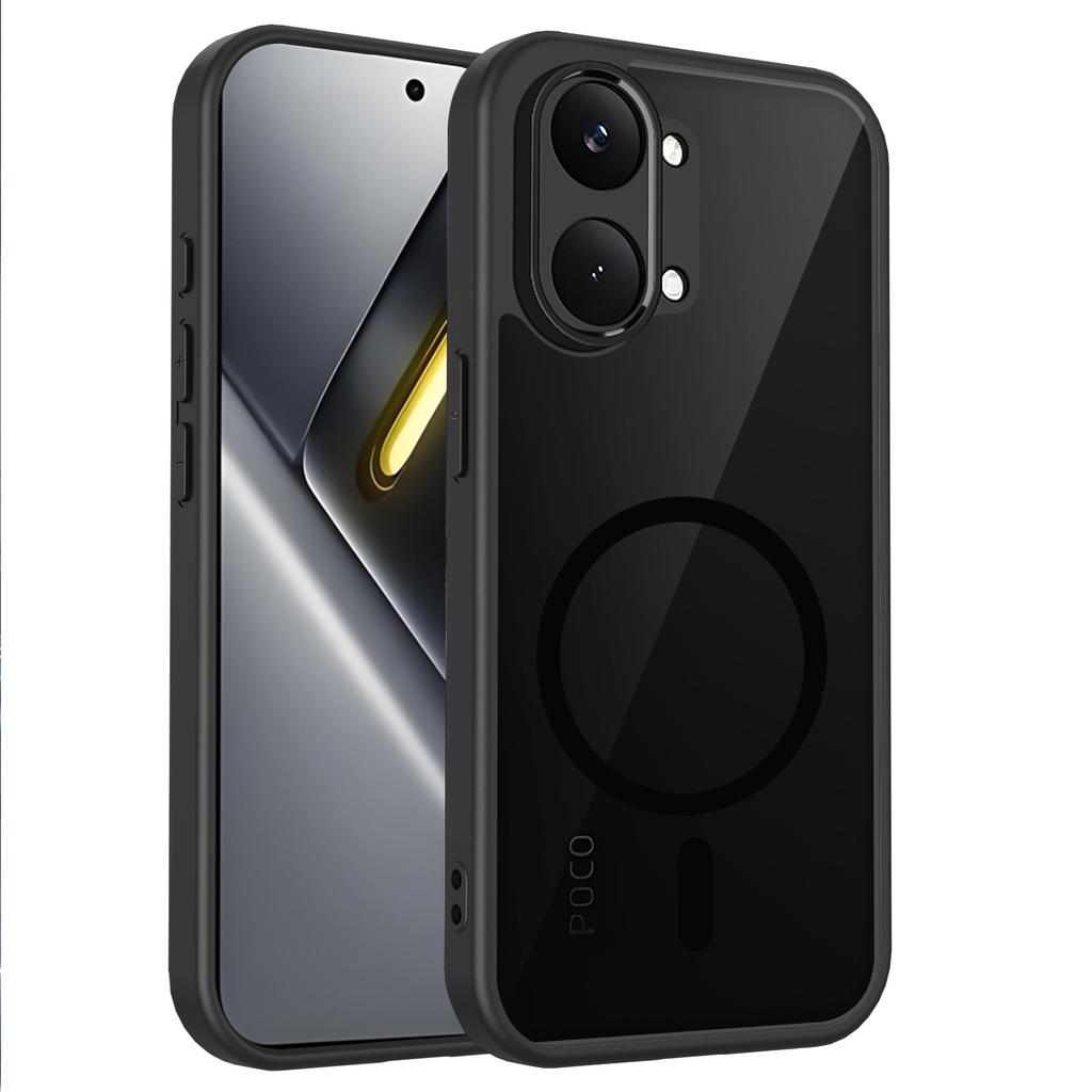 Чехол для Xiaomi POCO X8 Pro Max, Жесткий ПК, Прозрачный, Магнитный, Беспроводная зарядка, Защитная задняя крышка, Для POCO X8Pro Max, Корпус