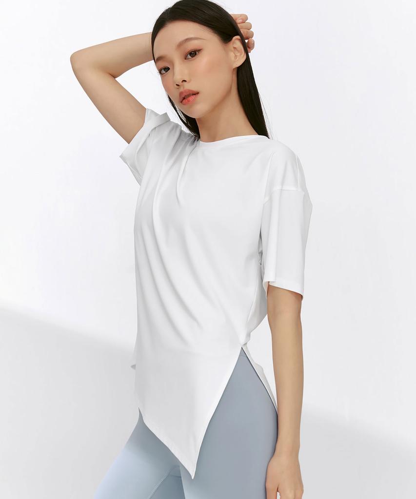 XEXYMIX Ice Feather Light 2.0 Asymmetrical Loose Fit Short Sleeve Xfk1Ts1003 (B Type)