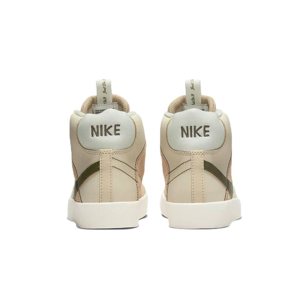 Nike Blazer Mid 77 SE PS Dance - Sanddrift Medium Olive Kids Sneakers Brown Light-Silver Phantom DQ0370-100